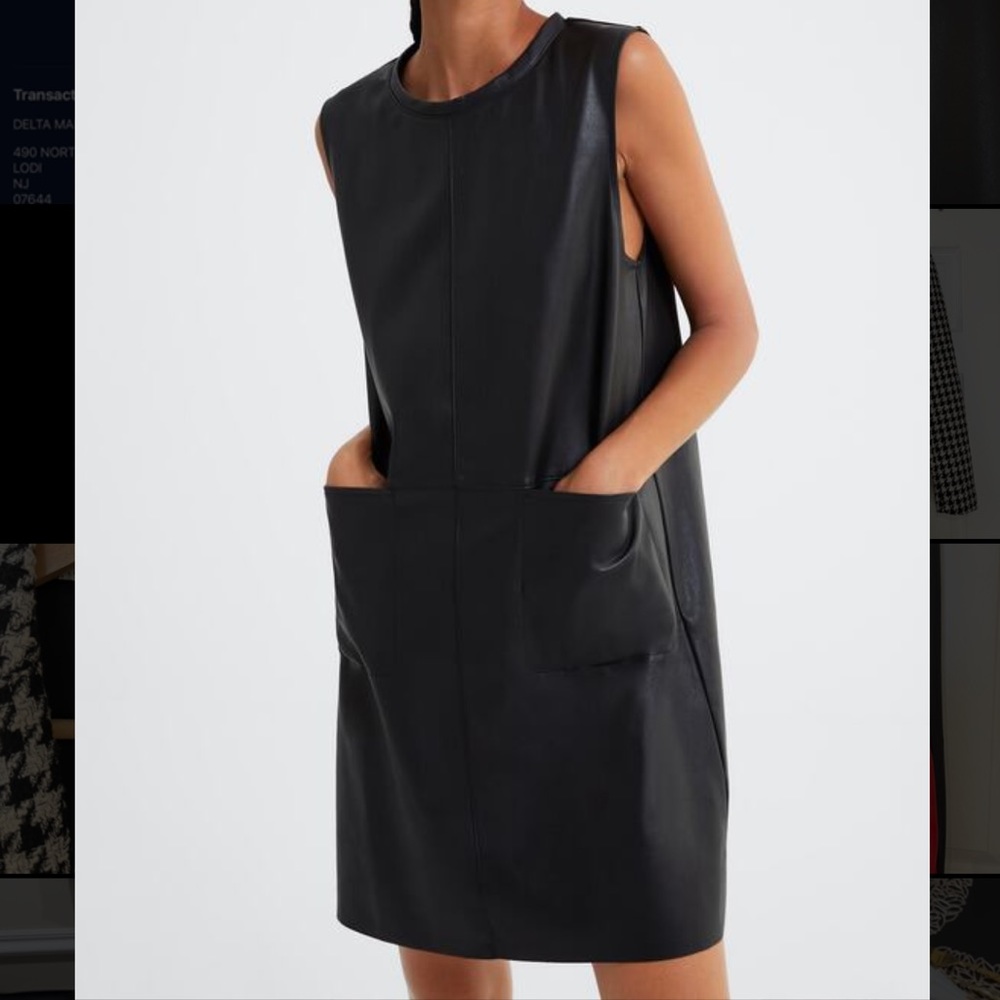 Black Zara Leather Dress